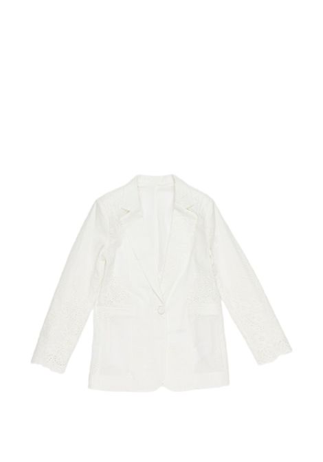 Blazer in sangallo Lù-Lù BY MISS GRANT | LL4174LATTE